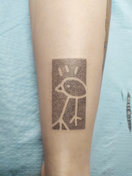 Ce que je tatoue : photographie d'un tatouage d'oiseau